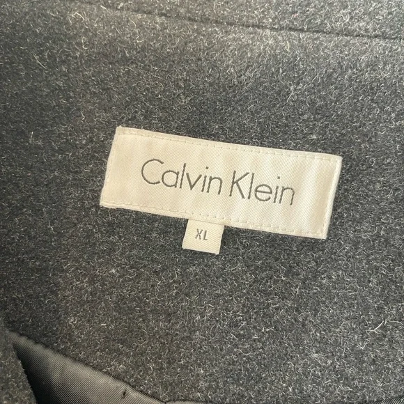 Calvin Klein Charcoal Pea Coat - Picture 5 of 11